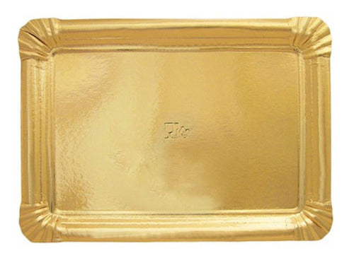 Miramar Plásticos Golden Cardboard Tray for Treats 24x30cm 1.5kg X10 Units 0