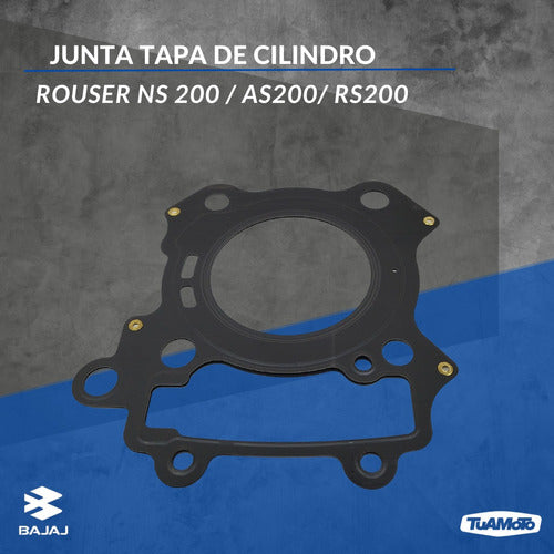 Bajaj Junta Tapa De Cilindro Original Para Rouser Ns 200 3