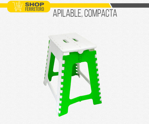 Folding Plastic Camping Stool - Sturdy and Compact - Choose Your Color 26