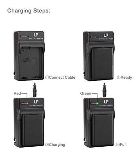 LP En-el14 En El14a Battery Charger Set, 2Pack 5