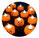 Set of 6 Warm Light Pumpkin LED Electronic Candles for Halloween Decor 4