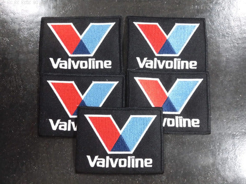 Parches Bordados Termoadhesivo Logo Valvoline 10 X 7,5 Cms 1