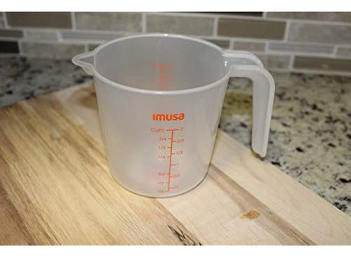 Imusa Usa Vaso Medidor De Plástico De 2 Tazas, Transparente 2