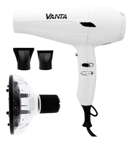 Vanta 9200 Ultra Quiet Hair Dryer + Universal Diffuser 3c 0