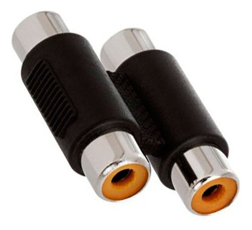 FICHA Prolongador AU35 Doble RCA Hembra a Doble Hembra RCA 0