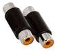 FICHA Prolongador AU35 Doble RCA Hembra a Doble Hembra RCA 0