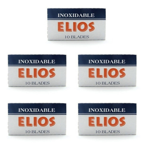 Elios Double Edge Razor Blades 5 Boxes of 10 Units 0