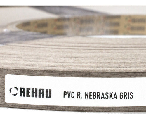 Tapacanto Rehau Pvc Roble Nebraska Gris 0,45x22mmx10m Egger 1