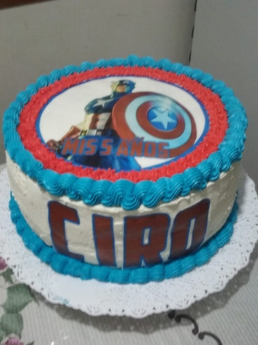 Captain America Cake 0