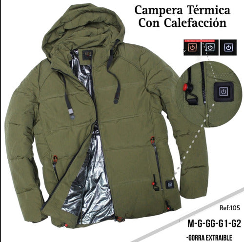 Heated Waterproof Jacket with USB and Battery 3