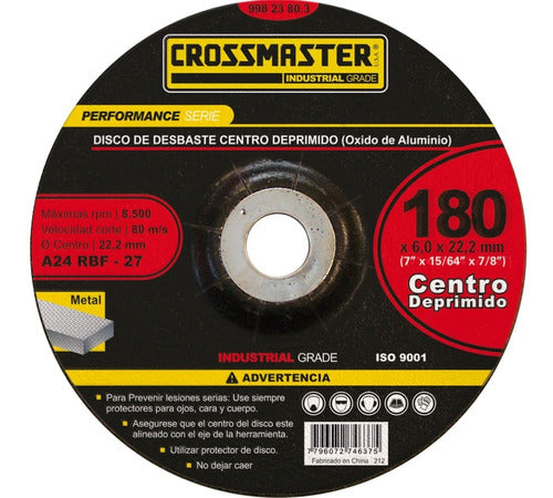 Discos Desbaste Centro Deprimido Ox Aluminio Crossmaster 230 0