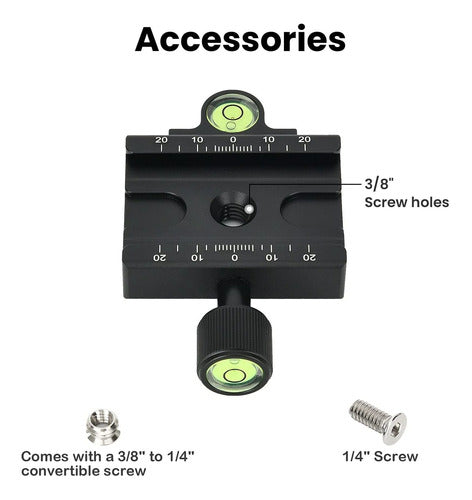 Ytvariw QR Quick Release Clamp Plate 60mm 3/8" 3