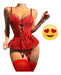 Pretty Woman Body Lenceria Erotica Sexy Porta Ligas XXL XXXL + Medias 4