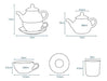 TazaTaza Set De Té Para Uno - Celeste 2