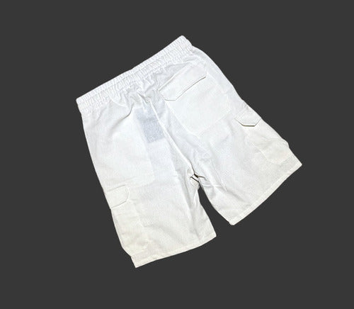 Giusto Cargo Linen Shorts for Men 1