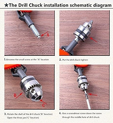 Weichuan Hand Drill With 3/8-inch Capacity, 1.5 Mm To 10 Mm Chuck 3