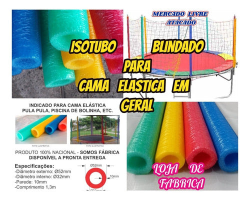 Rede  Para Pula Pula 2.40mts+2 Isotubo+6 Ponteira+brinde 2