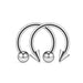 Bull Nose Piercing Surgical Steel Pair Nose Ring 1