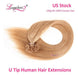 9A U Nail Fusion Keratin Tip 100% Real Remy Human Hair Extensions 6