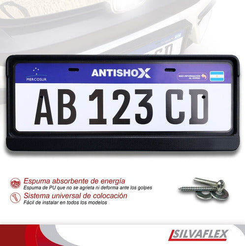 Silvaflex Front Bumper License Plate Protector Antishox 25mm 1