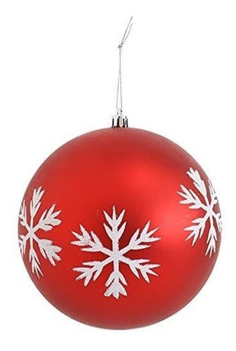 3 Adornos Navideños Decorativos Irrompibles De 15cm - Red&s 5