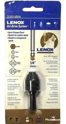 Lenox Quick Change Chuck Adapter for 1/4 Hex Bits 1