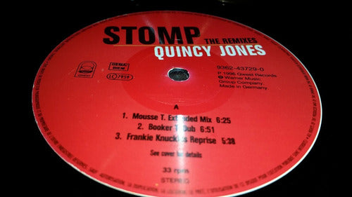 Quincy Jones Stomp (the Remixes) Vinilo Maxi Europe 1996 2