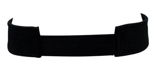 Premium Curved Plain Visor with Velcro Closure in Gabardine for Tennis and Running 3