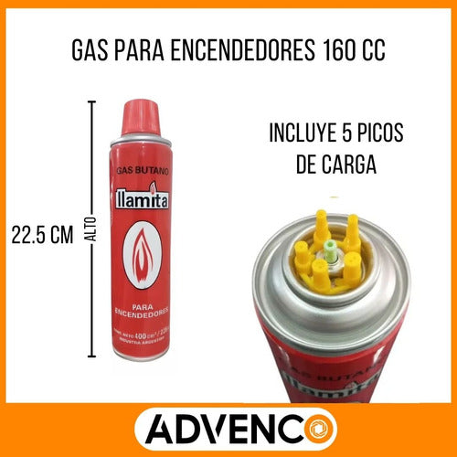 Butane Gas for Lighter 400cc x12 1