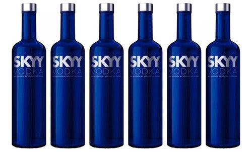 Vodka Skyy Clasico 750cc X6 Original 0