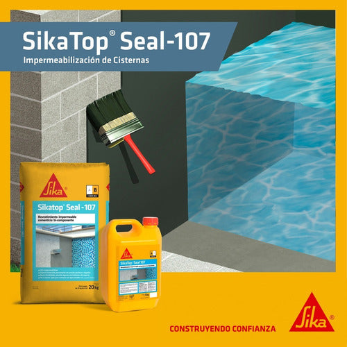 Sika Top Seal 107 Waterproof Coating X 25kg A+B 6