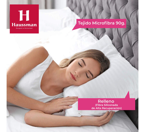 Haussman Basics Microfiber Pillow with Siliconized Filling 70x50 1