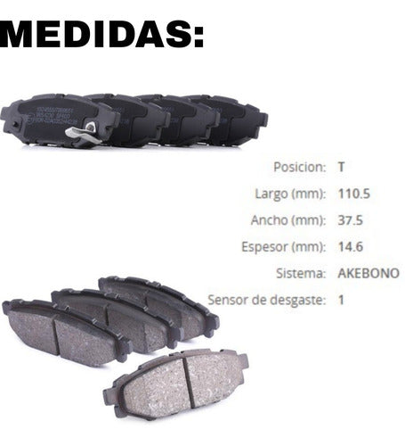 Lpr Subaru Impreza Legacy Rear Brake Pads 1