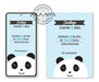 MANAI Digital Invitation Card x 2 Panda Bear 1