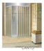 BCF Folding Corner Shower Screen PVC L 115 X 115 Cm Beige 1