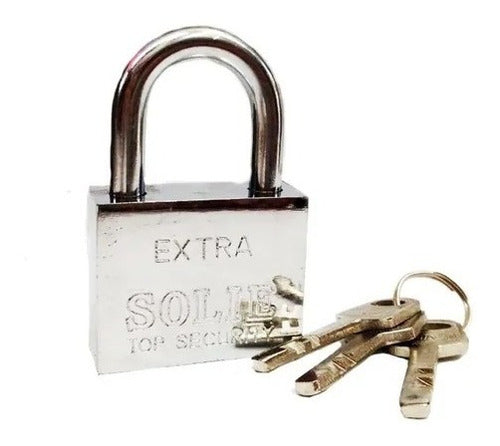 Hobby Solid Steel Security Padlock 30 mm with 3 Keys 0