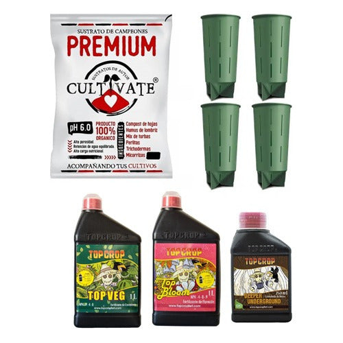 Top Crop Kit Cultivo Cultivate Premium 80L Mad Rocket 0