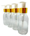 Distriplast Glass Bottle Amber/Clear 100cc Creamer Valve X5 3