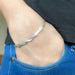 925 Sterling Silver Semi-Rigid Italian Slave Bracelet (ARG60010) 6