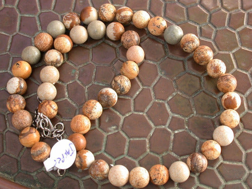 Luli Herm Collar in Natural Jasper Stones - Super Price 0