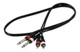 Venetian CD8100 Cable 2 RCA to 2 Mono 6.5mm Plug - 2 Meters 0