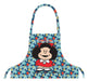 I Love Gifts Mafalda Floral and Checkered Silhouette Apron 2