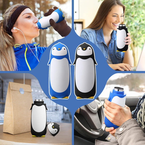 Adorable Penguin Design Insulated Drink Bottle 7