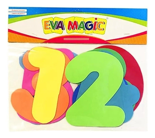 Eva Magic Numbers Giant Foam 10 Pieces 17cm 0