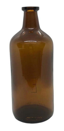 ByF Deco 30 Amber Glass Bottles Type Apothecary 250cc with Cork 1