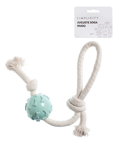 Simplicity Pet Toy Knot Rope Silicone 0