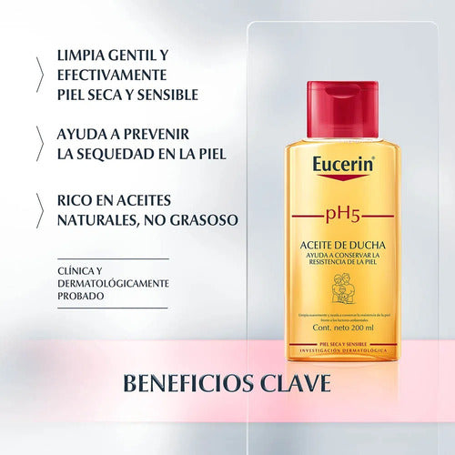 Eucerin pH5 Shower Oil 200ml 2