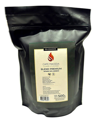 Café Maceda En Granos Tostado 100% Puro 500g Blend Premium 0