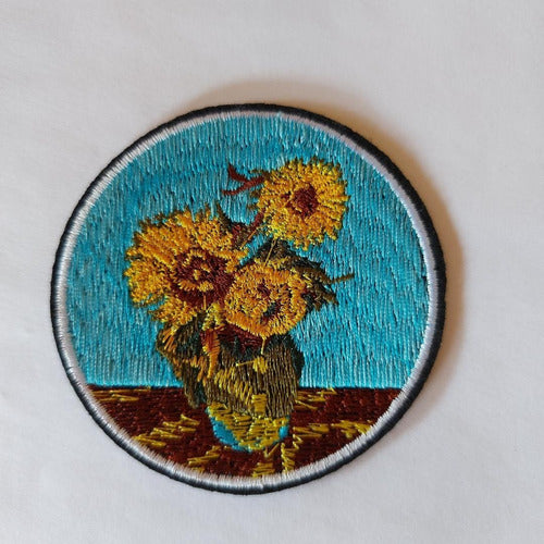 Embroidered Van Gogh Sunflowers Patch 0