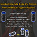 Kit 50 Peças União Reta 10mm Pneumática - Eficiência 2